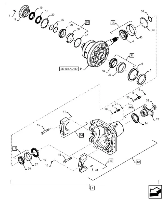 48157291 - Сальник вала ш. входн. редукт. повыш. КПП T8./Mg.