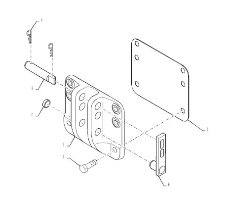378932A1 - Фиксатор пальца (кат. 3) кроншт. тяги верхн. нав. задн. TGT8./Mg.