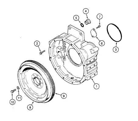 J908799 - кожух маховика